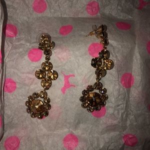 Gold earrings worn once for prom